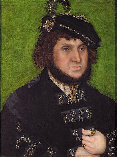 Lucas Cranach Part of a diptych with the portrait of his son, Johann Friedrich the Magnanimous Sweden oil painting art